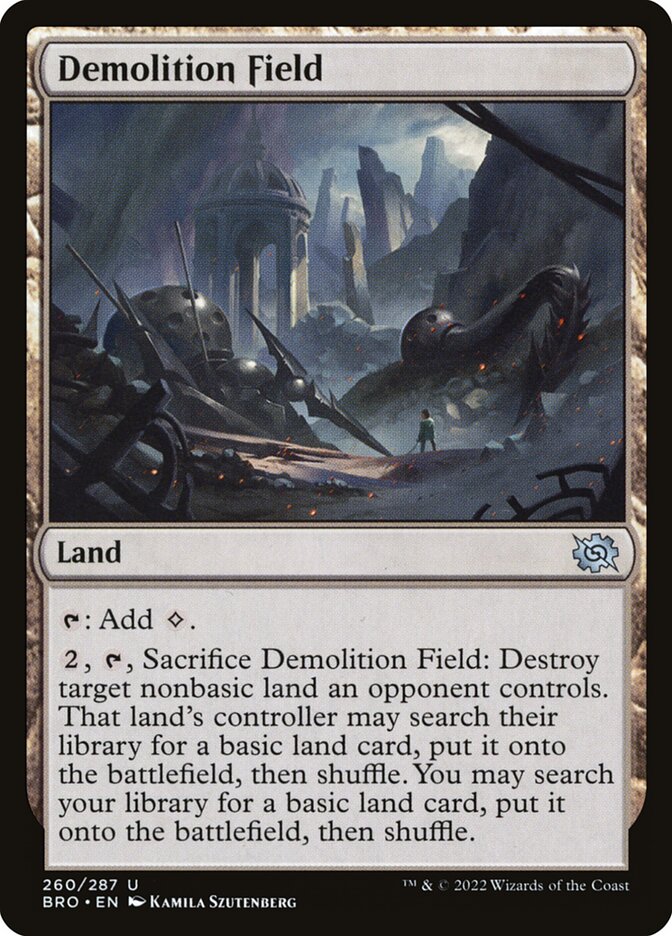 Demolition Field card front