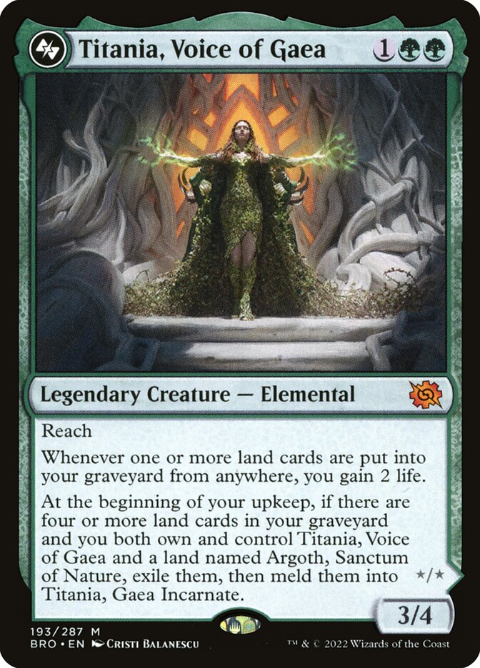Titania, Voice of Gaea card front