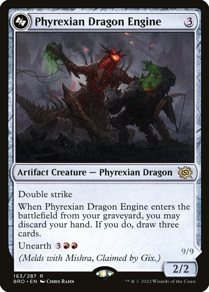 Phyrexian Dragon Engine card front