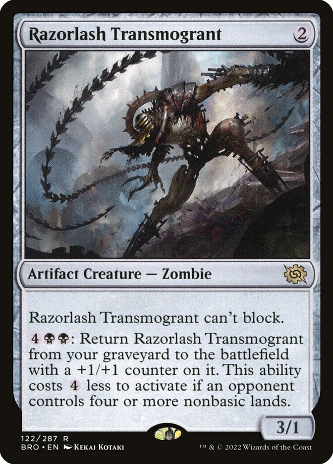 Razorlash Transmogrant card front