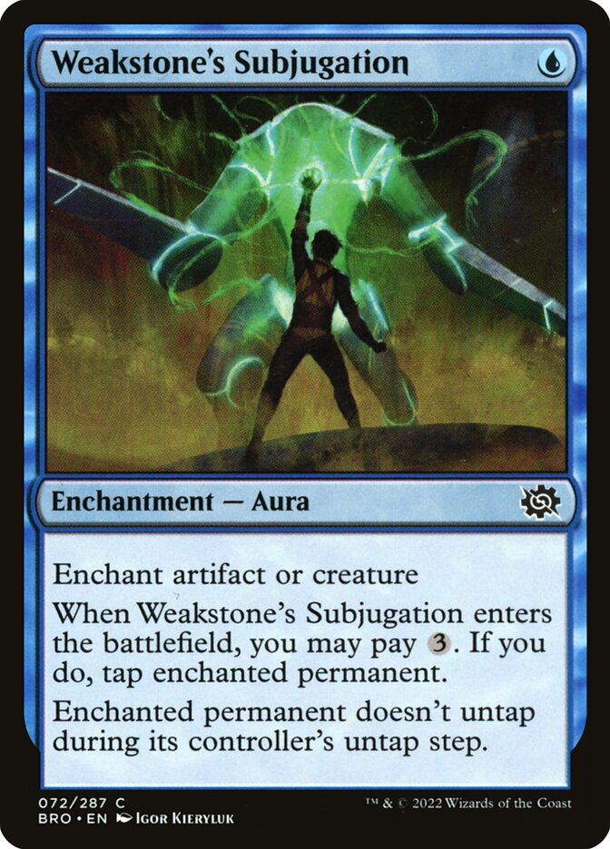 Weakstone's Subjugation card front