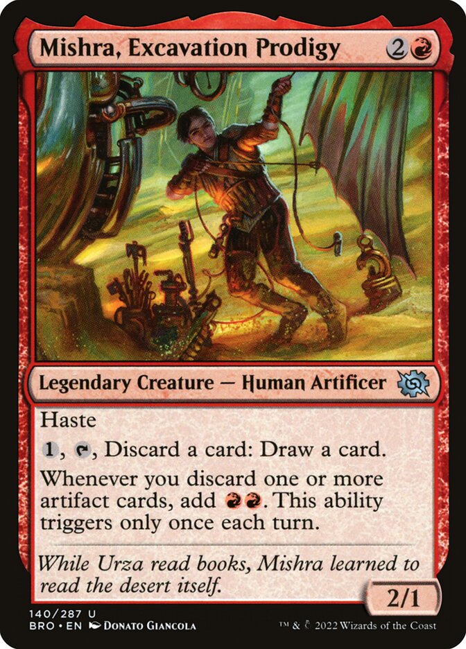 Mishra, Excavation Prodigy card front