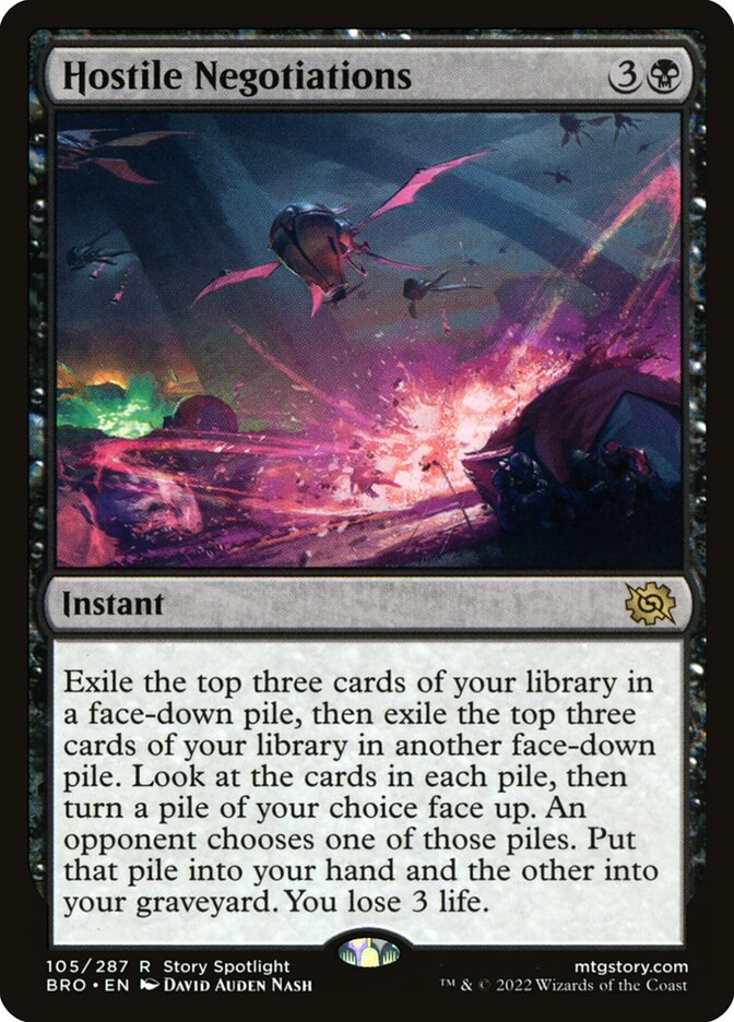 Hostile Negotiations card front