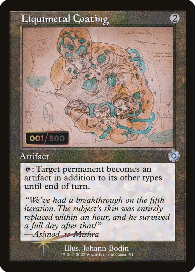 Liquimetal Coating card front