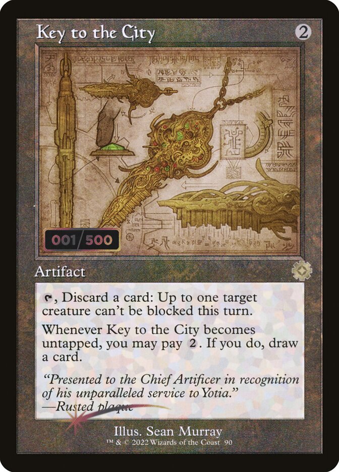 Key to the City card front