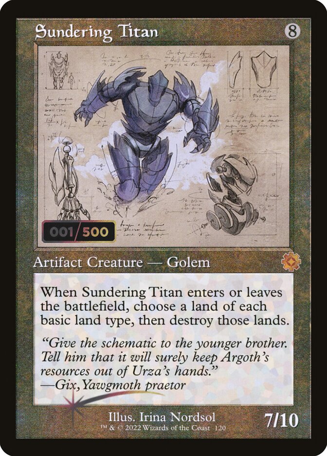 Sundering Titan card front