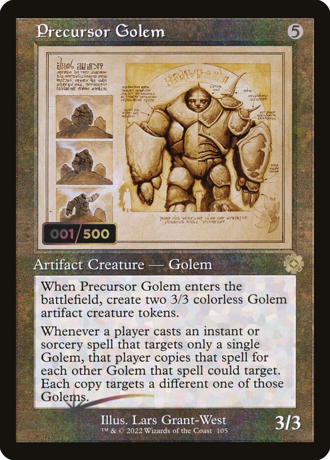 Precursor Golem card front