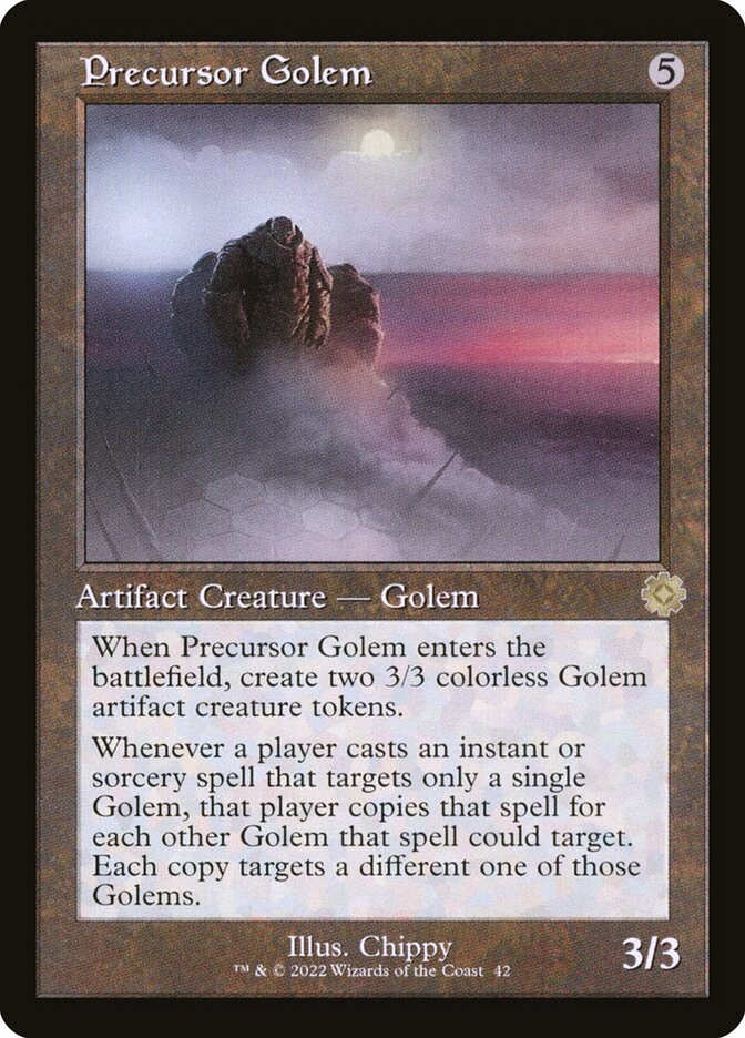 Precursor Golem card front