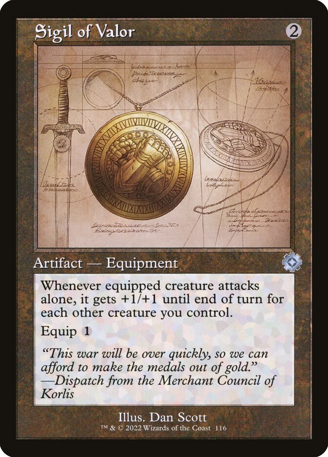 Sigil of Valor card front