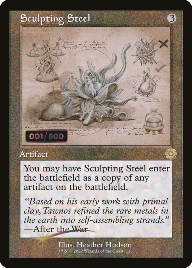 Sculpting Steel card front