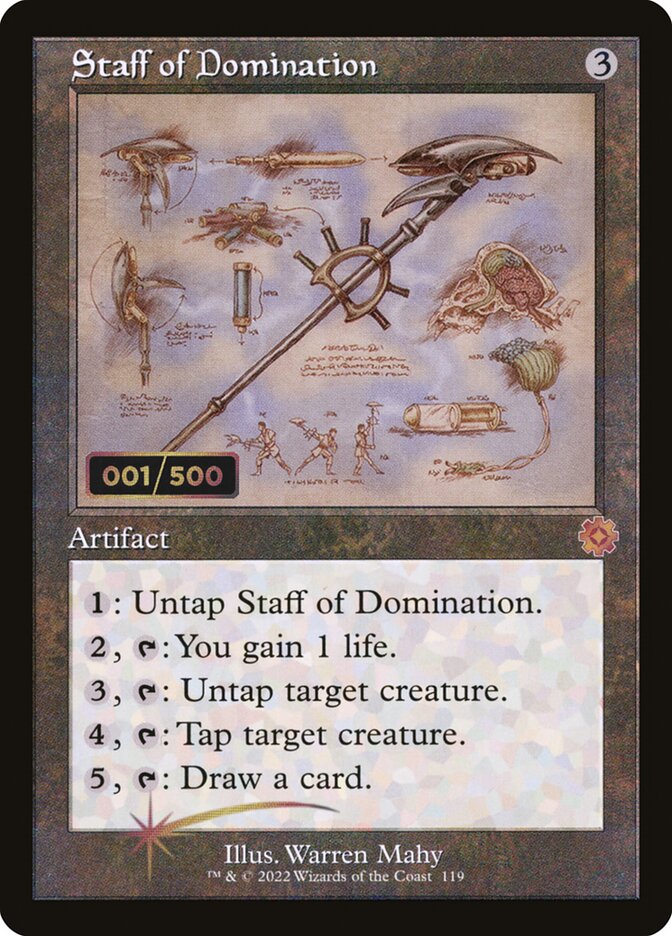 Staff of Domination card front