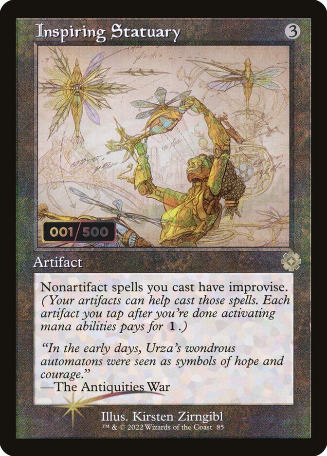Inspiring Statuary card front