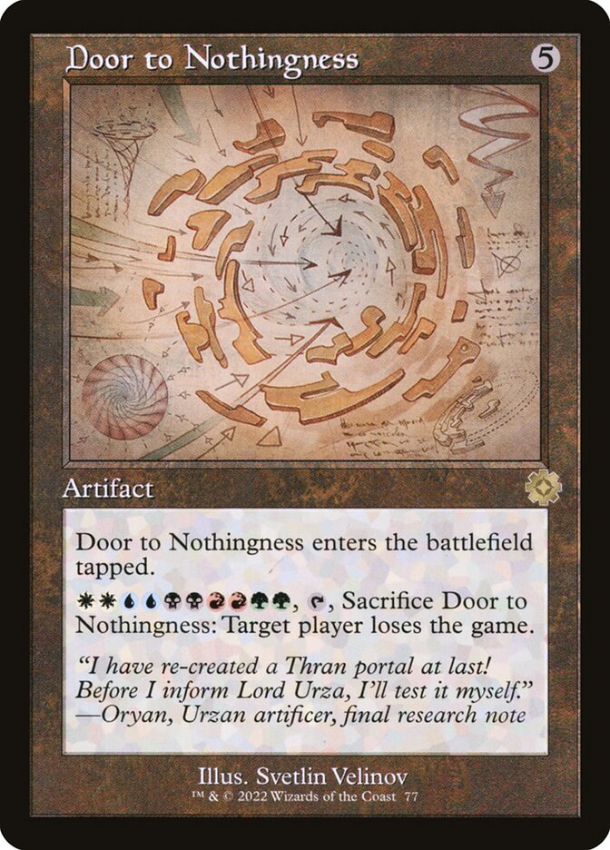 Door to Nothingness card front