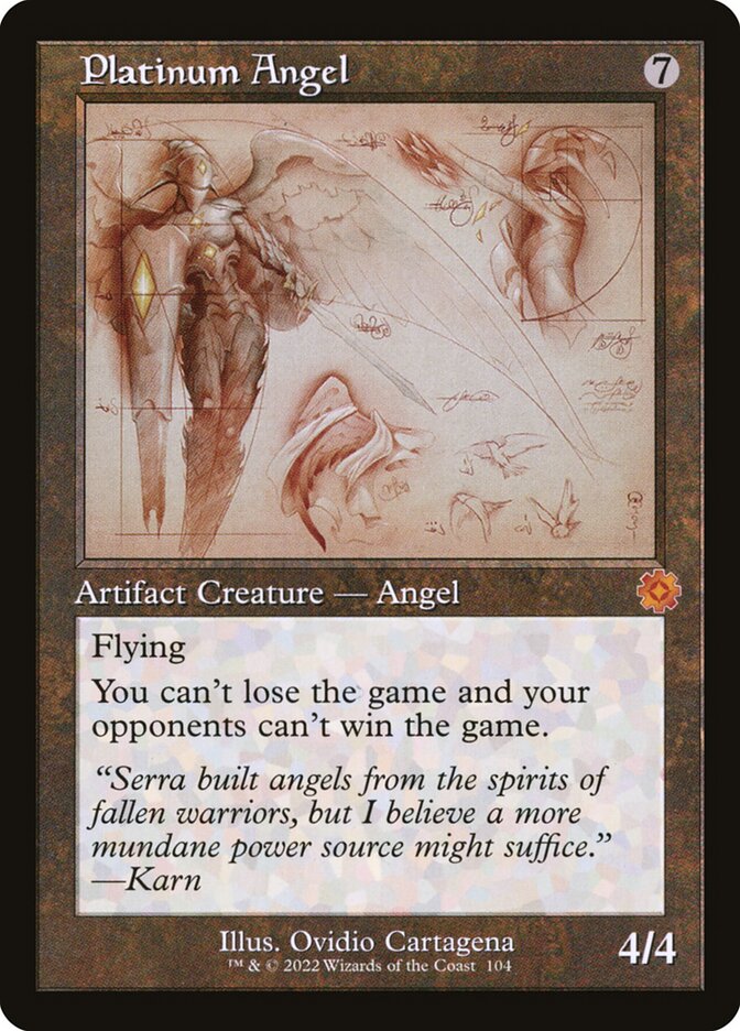 Platinum Angel card front