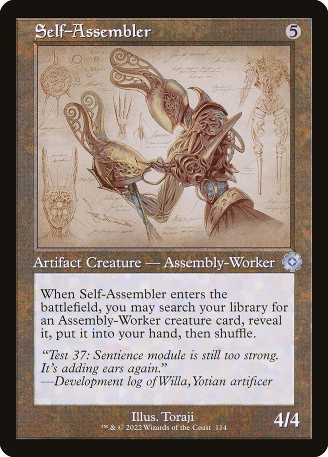 Self-Assembler card front