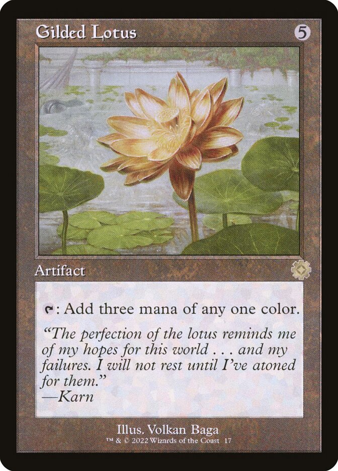 Gilded Lotus card front