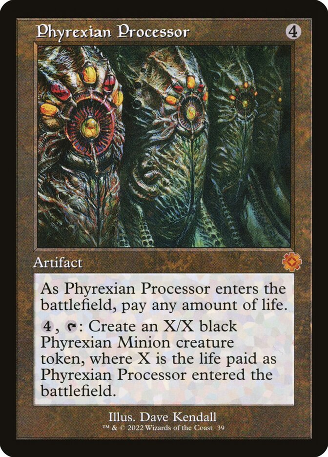 Phyrexian Processor card front