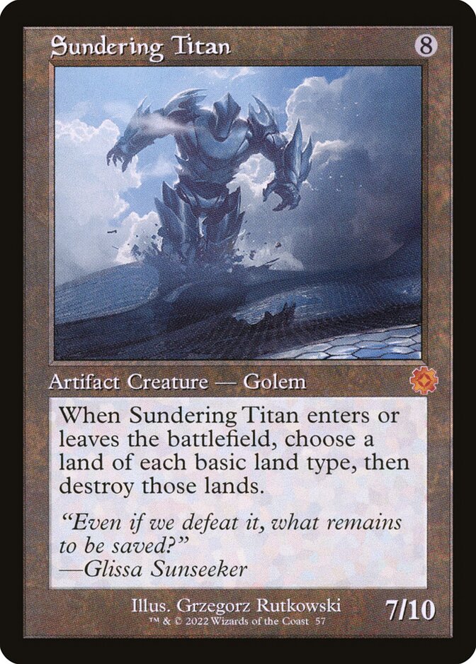 Sundering Titan card front