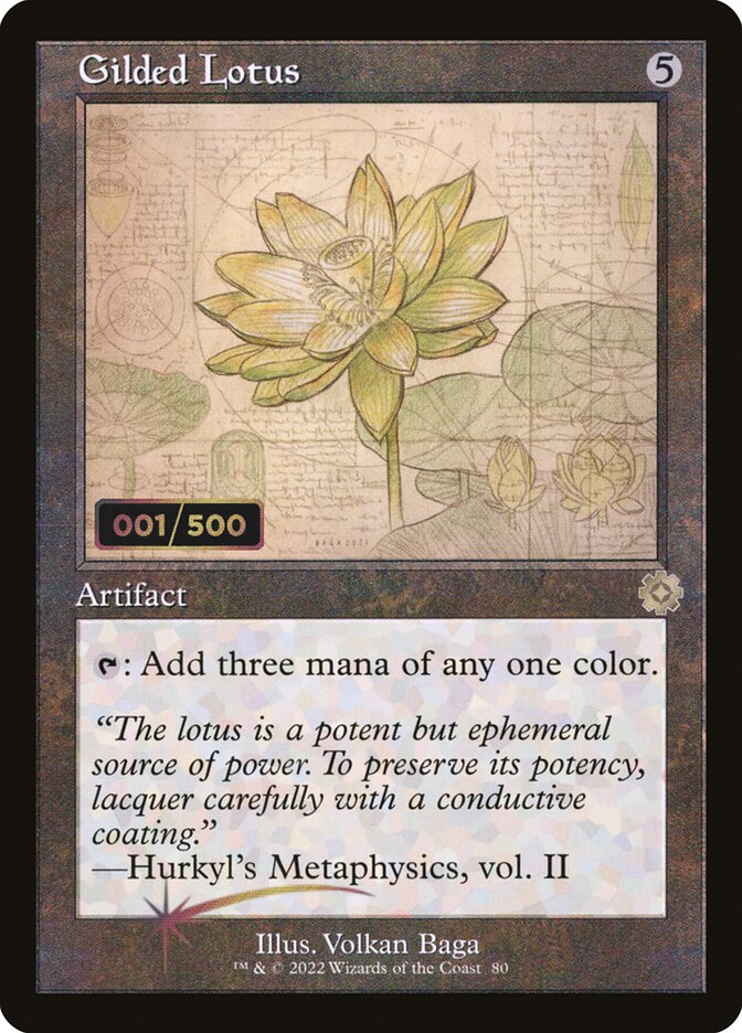 Gilded Lotus card front