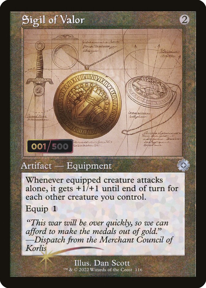 Sigil of Valor card front