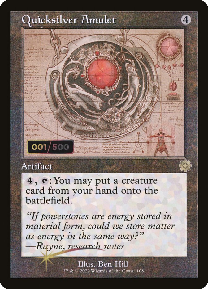 Quicksilver Amulet card front