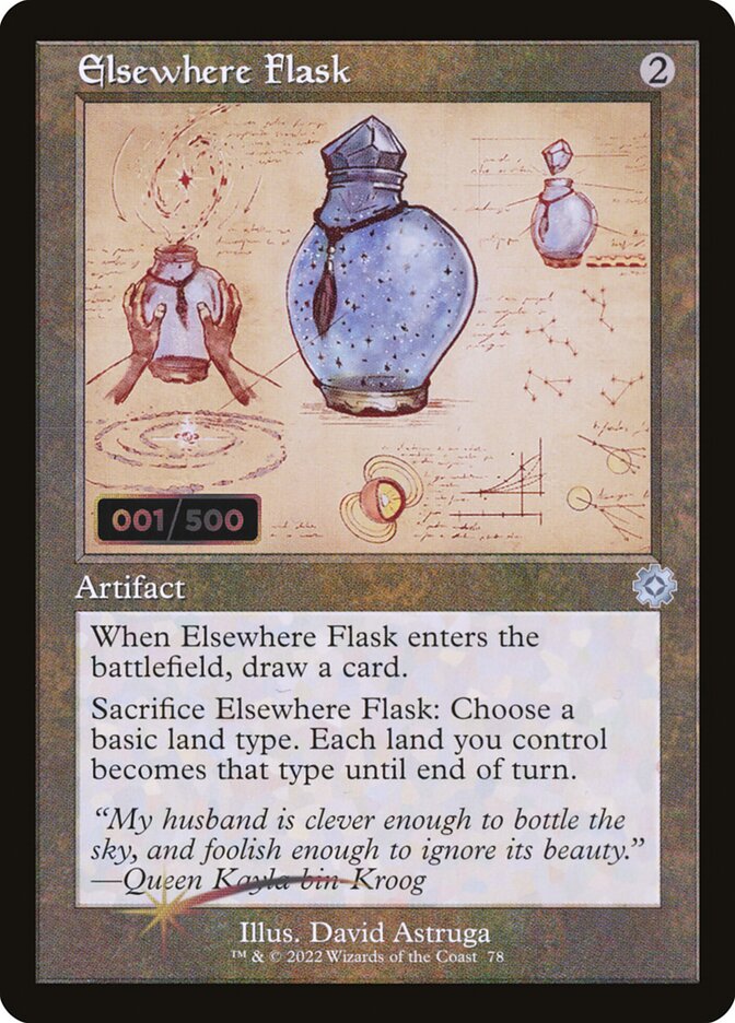 Elsewhere Flask card front