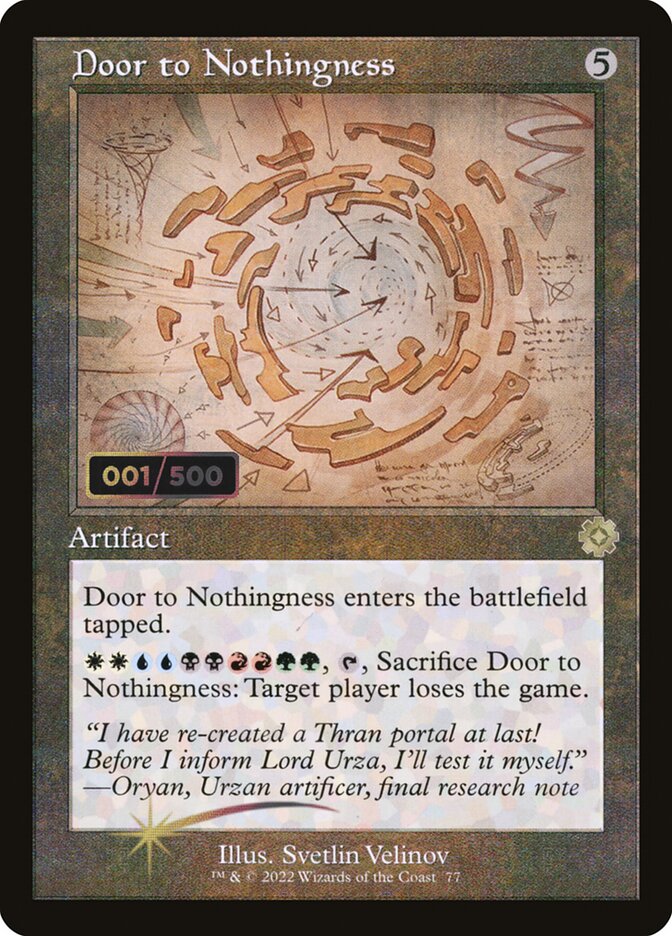 Door to Nothingness card front