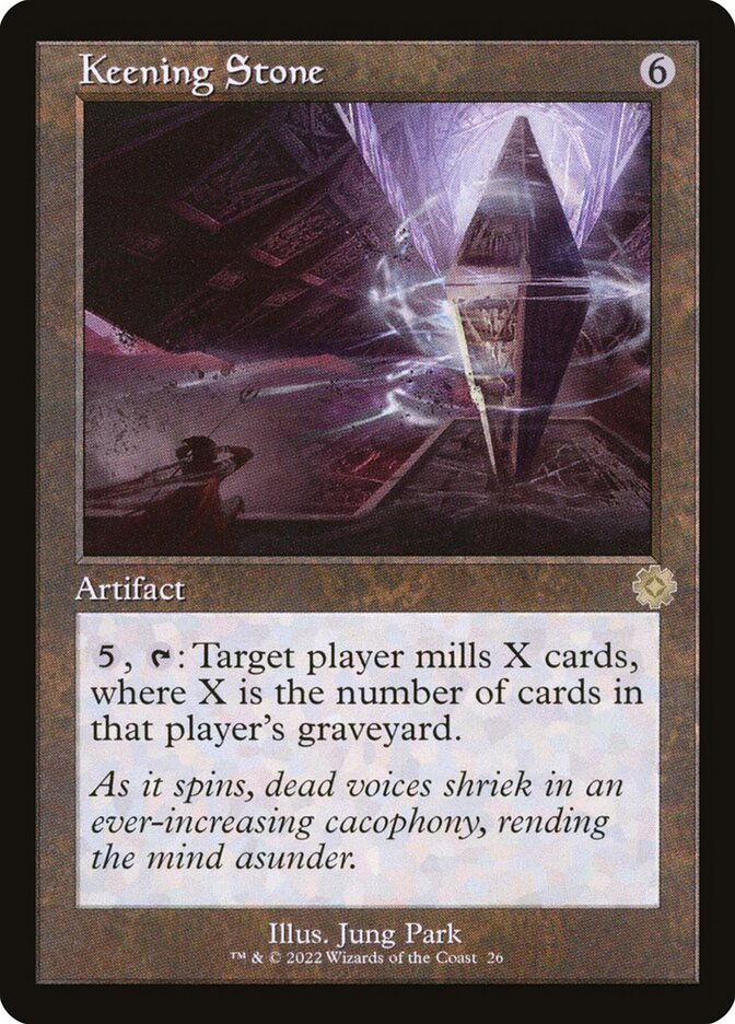Keening Stone card front