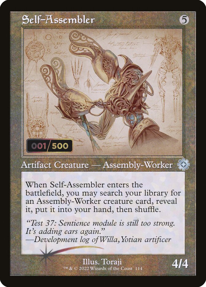 Self-Assembler card front