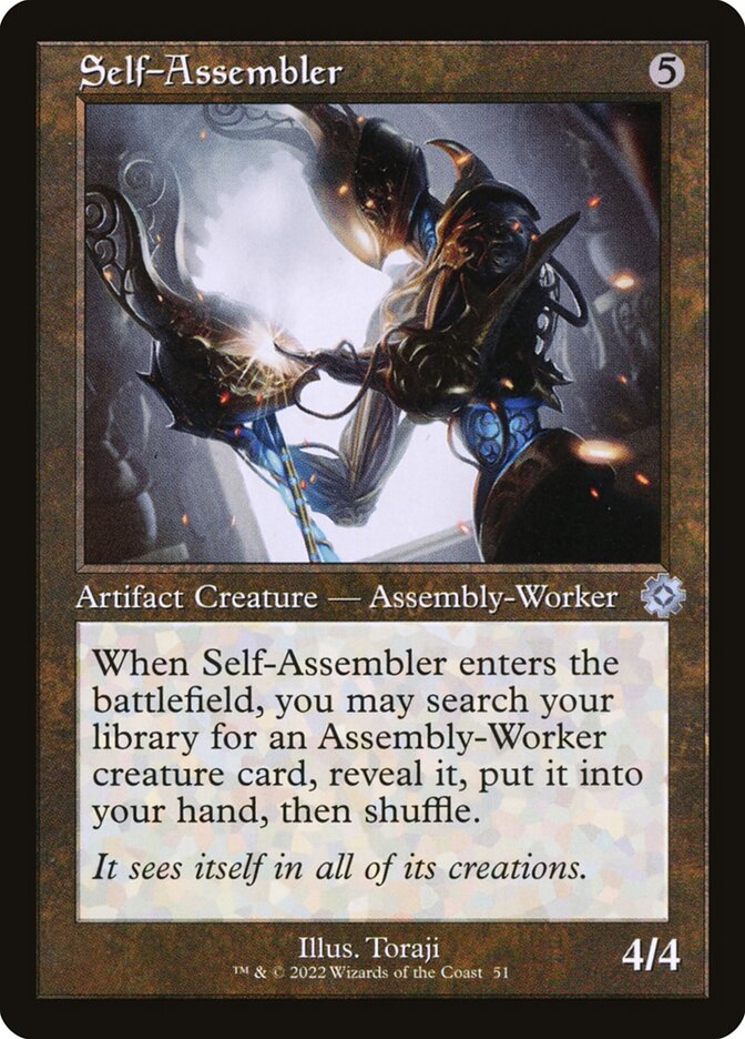 Self-Assembler card front