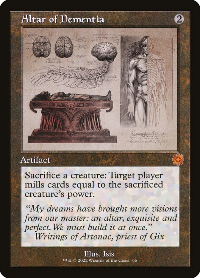 Altar of Dementia card front