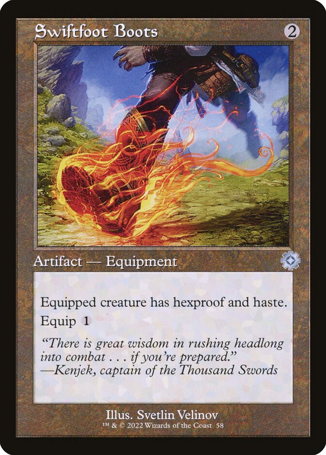 Swiftfoot Boots card front