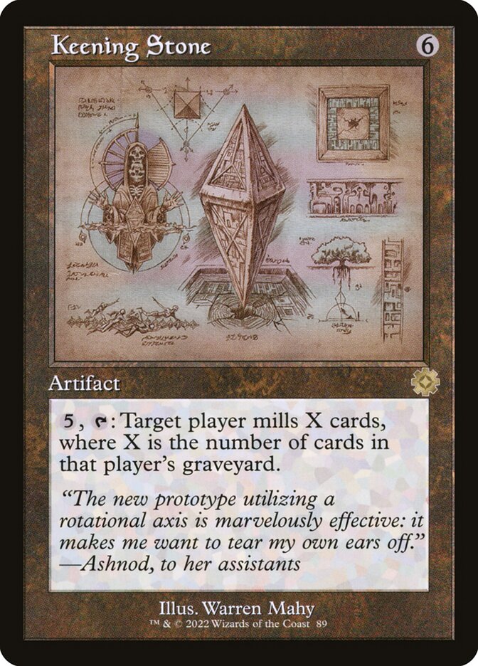 Keening Stone card front