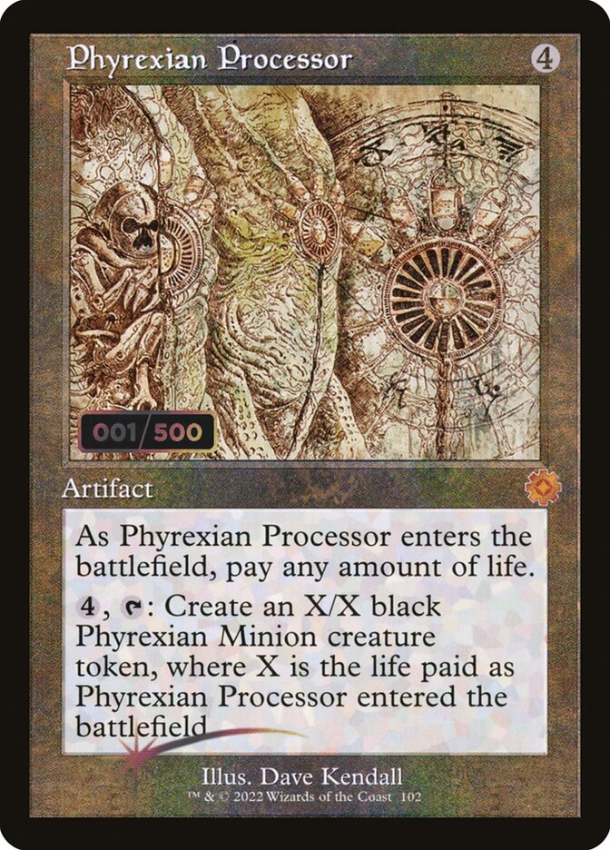 Phyrexian Processor card front