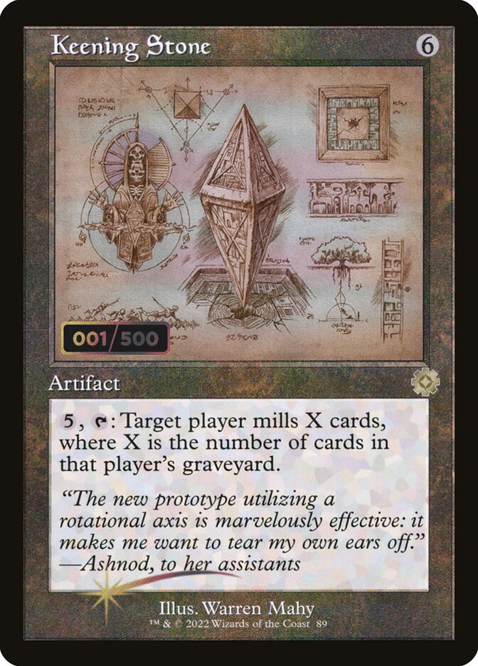 Keening Stone card front