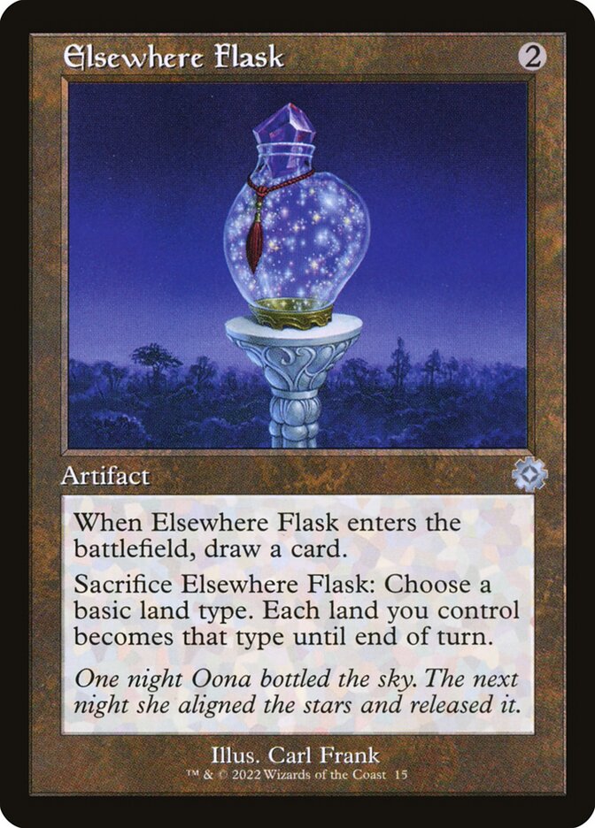 Elsewhere Flask card front