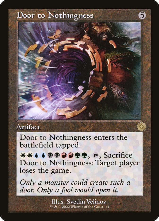 Door to Nothingness card front