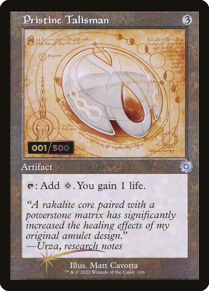 Pristine Talisman card front