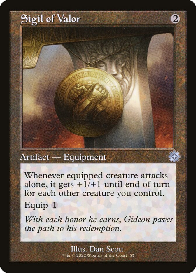 Sigil of Valor card front