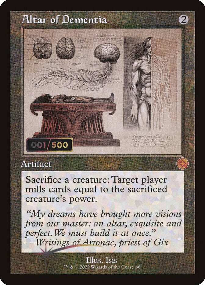 Altar of Dementia card front