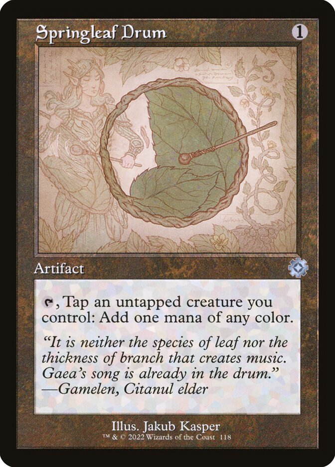 Springleaf Drum card front