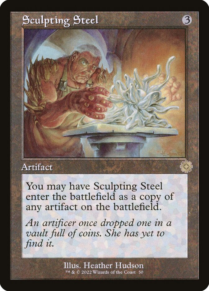 Sculpting Steel card front