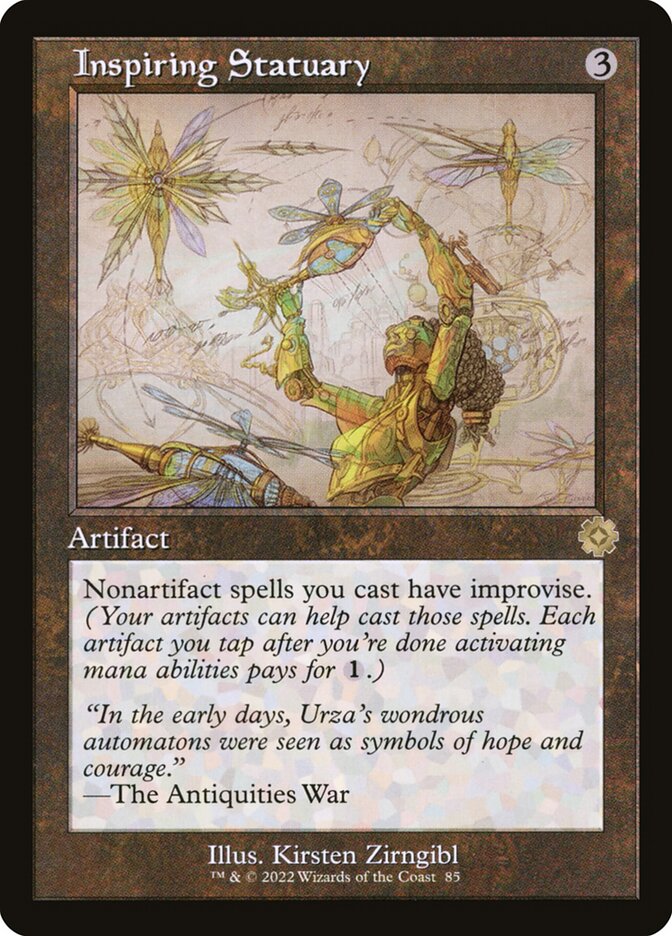 Inspiring Statuary card front