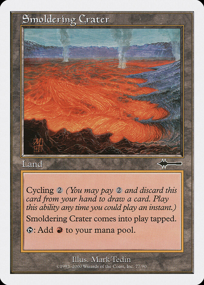 Smoldering Crater card front