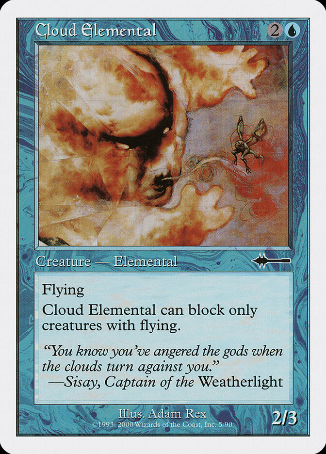 Cloud Elemental card front