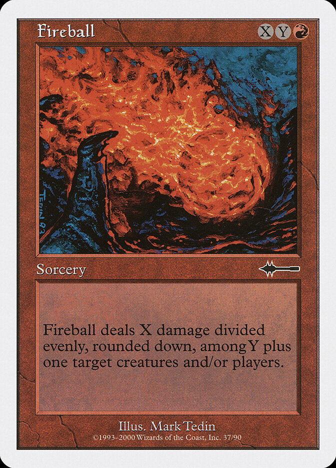 Fireball card front