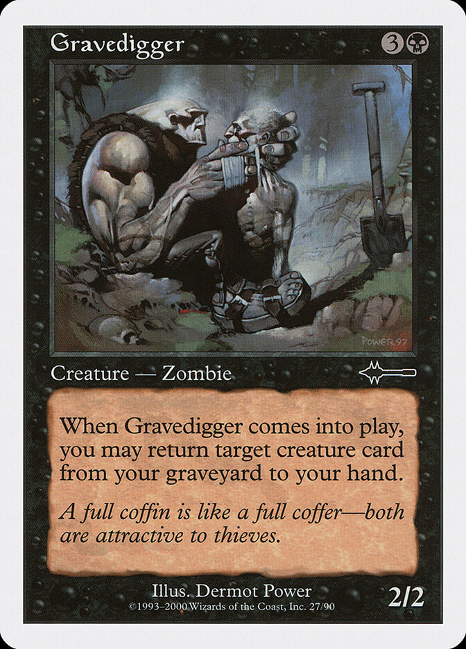 Gravedigger card front