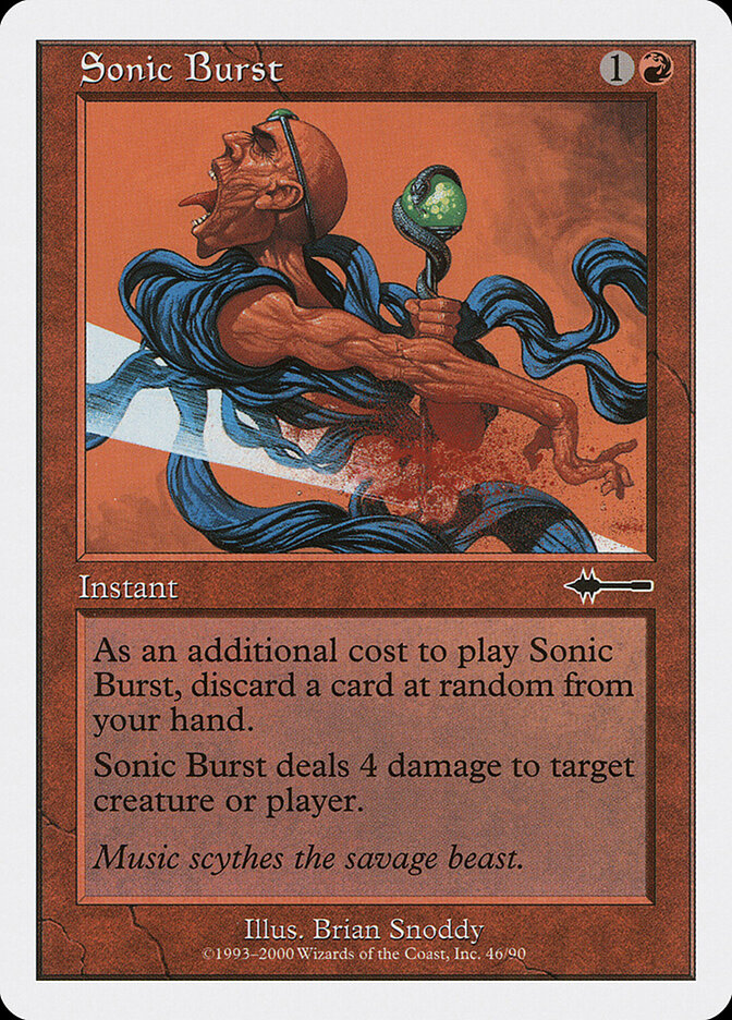 Sonic Burst card front