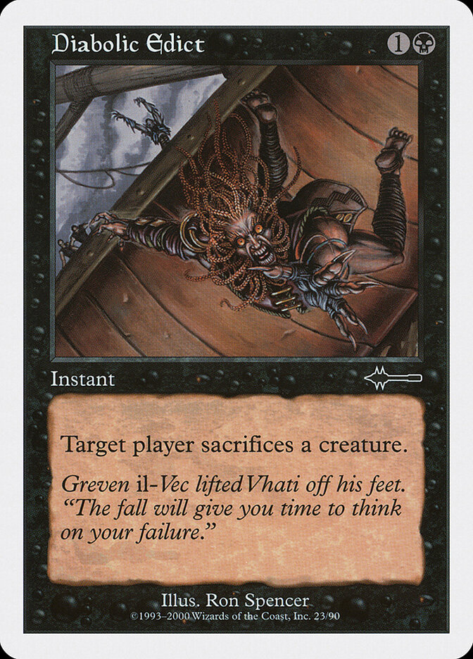 Diabolic Edict card front