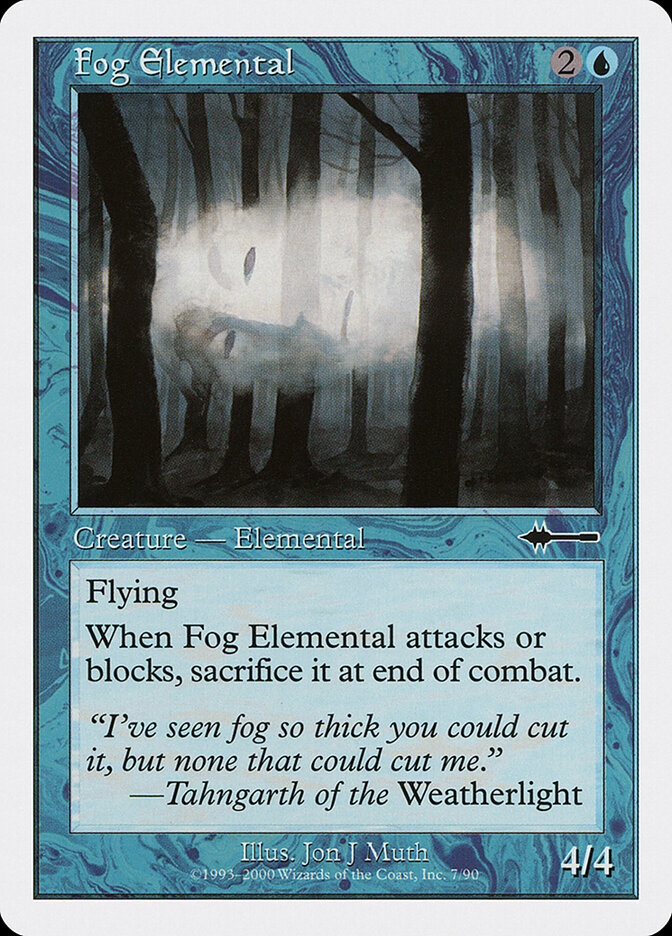 Fog Elemental card front